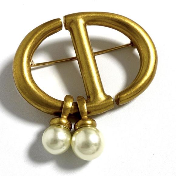 DIOR Blue Brooch - Picture 1 of 10